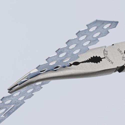Knipex Long Reach Bent Needle Nose Pliers Black Atramentized 280mm 28 81 280